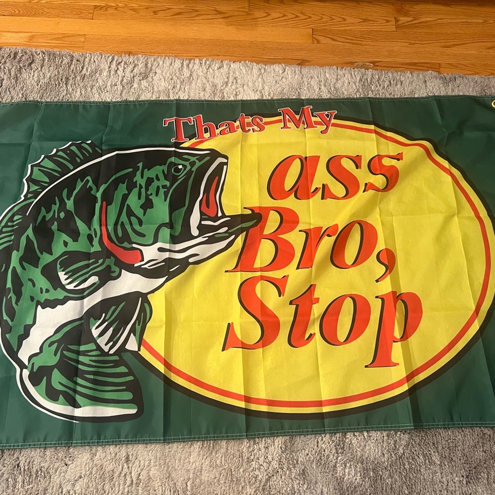 Green and Yellow Fishing Flag